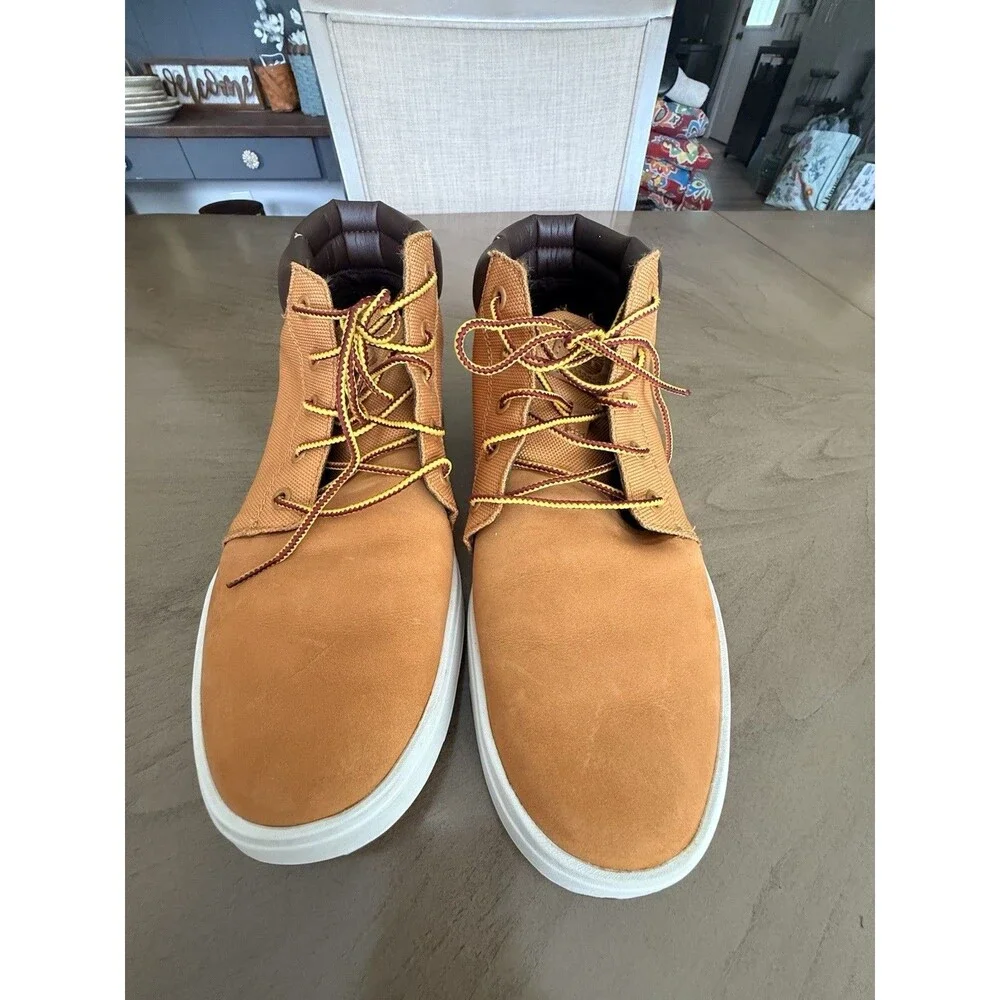 Timberland Davis Square Fabric and Leather Chukka Boots Men's Size 8